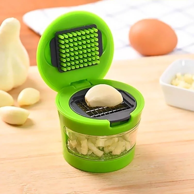 Prensa de Alho Manual em Aço Inoxidável – Gadget Multifuncional para Cozinha