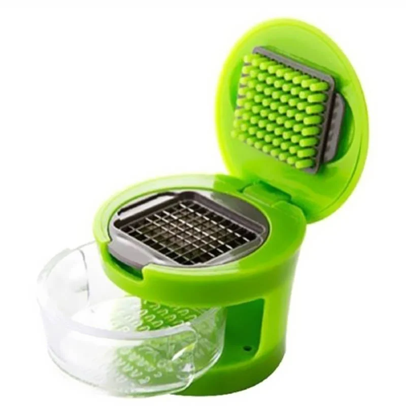 Prensa de Alho Manual em Aço Inoxidável – Gadget Multifuncional para Cozinha