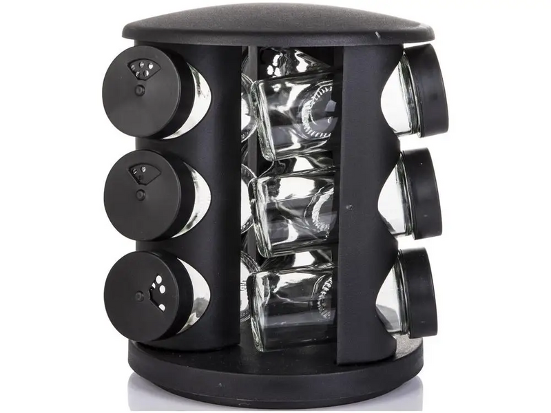 Porta-Temperos de Vidro 10 Peças Brinox – Organização e Praticidade na Cozinha
